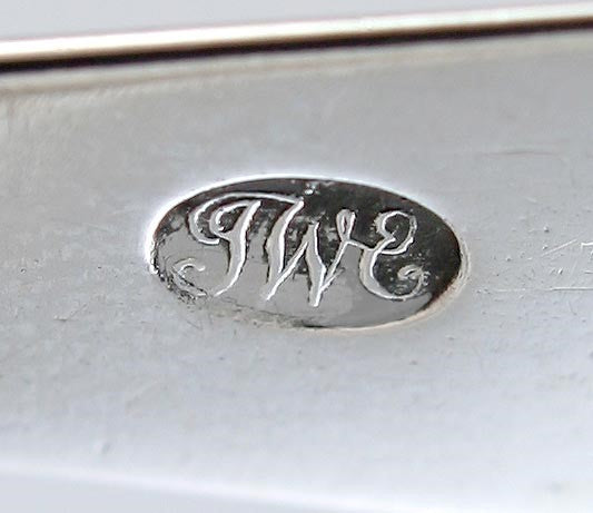 4 American c1800 Coin Silver Coffin End Teaspoons