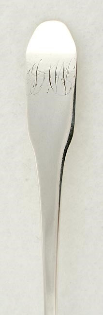 American Coin Silver Ferguson Coffin End Coffee Spoon Early 19th Century