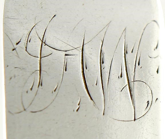 American Coin Silver Ferguson Coffin End Coffee Spoon Early 19th Century
