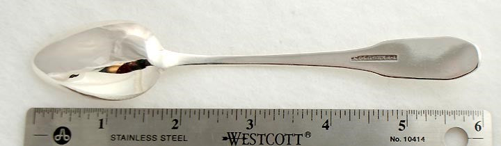 American Coin Silver Ferguson Coffin End Coffee Spoon Early 19th Century