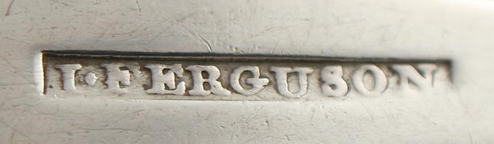 American Coin Silver Ferguson Coffin End Coffee Spoon Early 19th Century