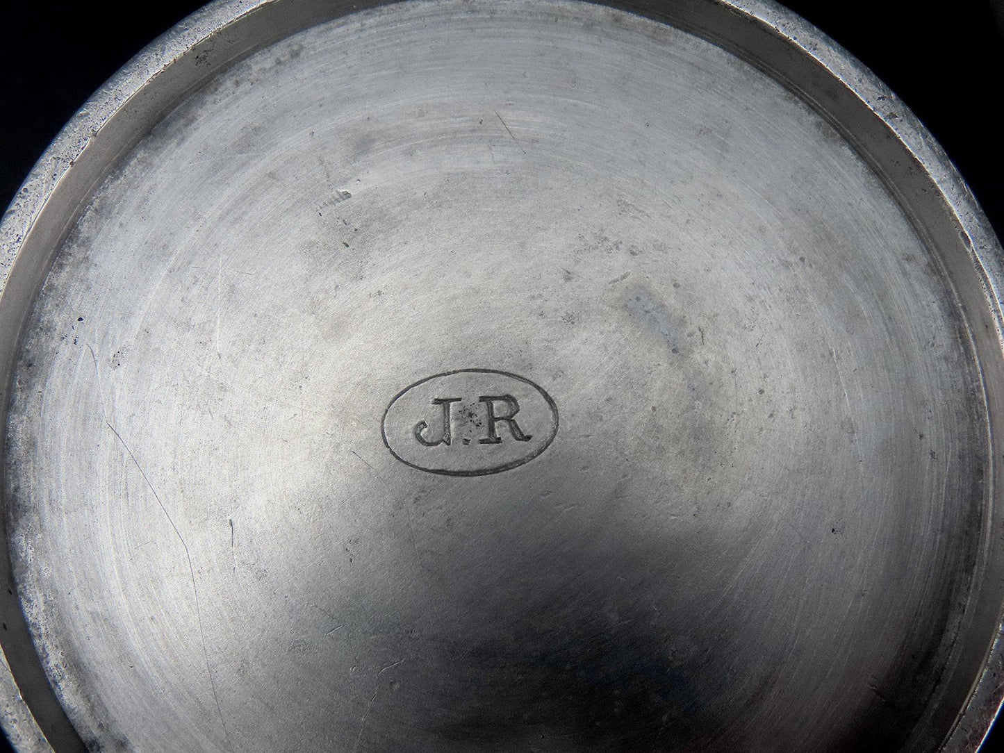 Great Set 7 Antique French Pewter Measuring Cups Tankards Liter to Centiliter