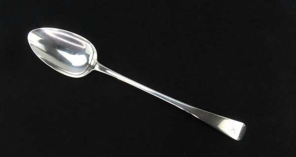 Fine 1813 Scottish Georgian Sterling Silver Platter Stuffing Serving Spoon