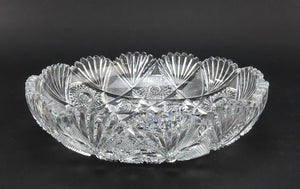 c1890 Stunning ABP American Brilliant Period Cut Glass Bowl 9 1/4" Diameter