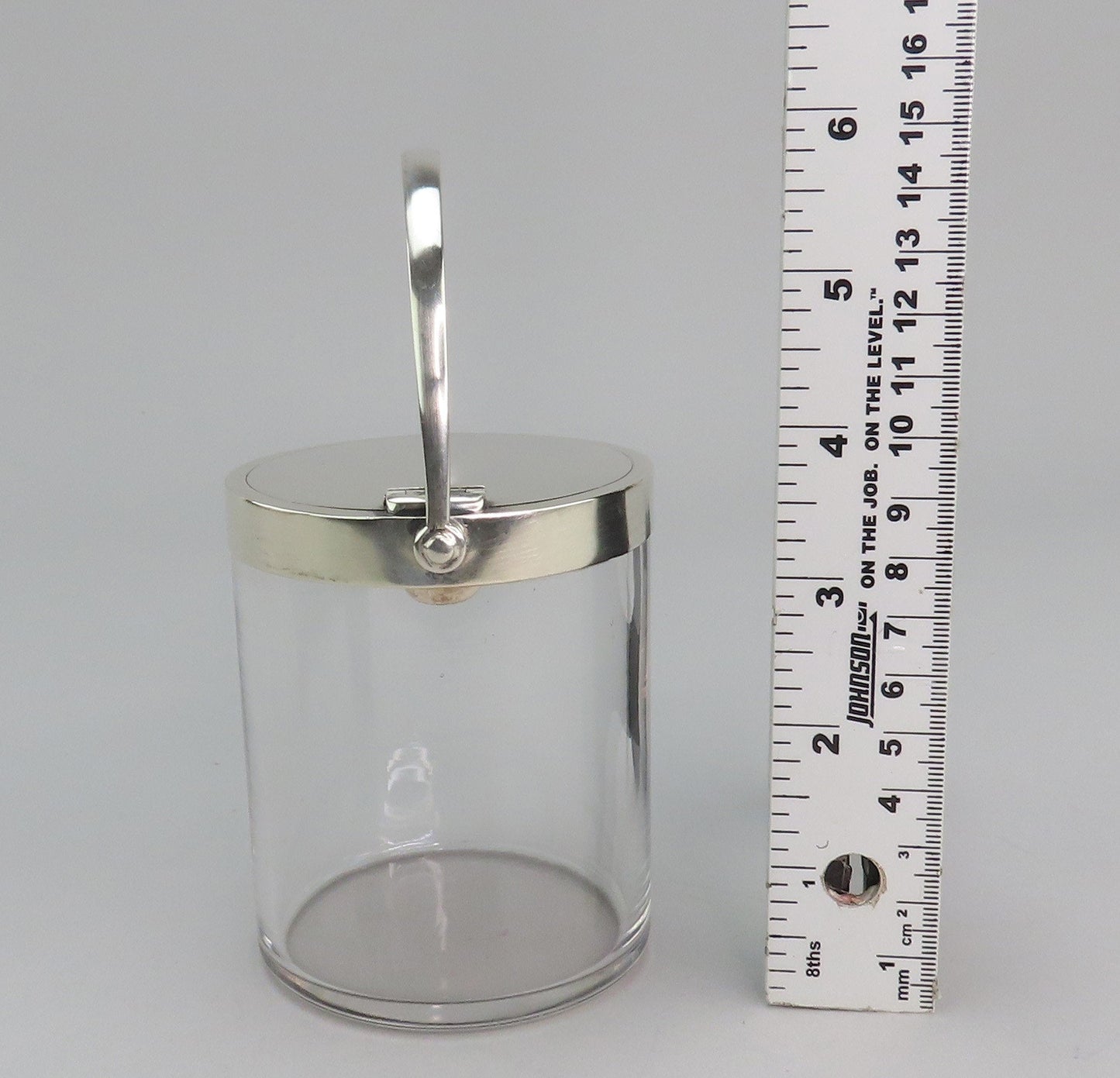 Rare Tiffany Co Sterling Silver Glass Compote Jam Jar Mustard Pot Mechanical Lid