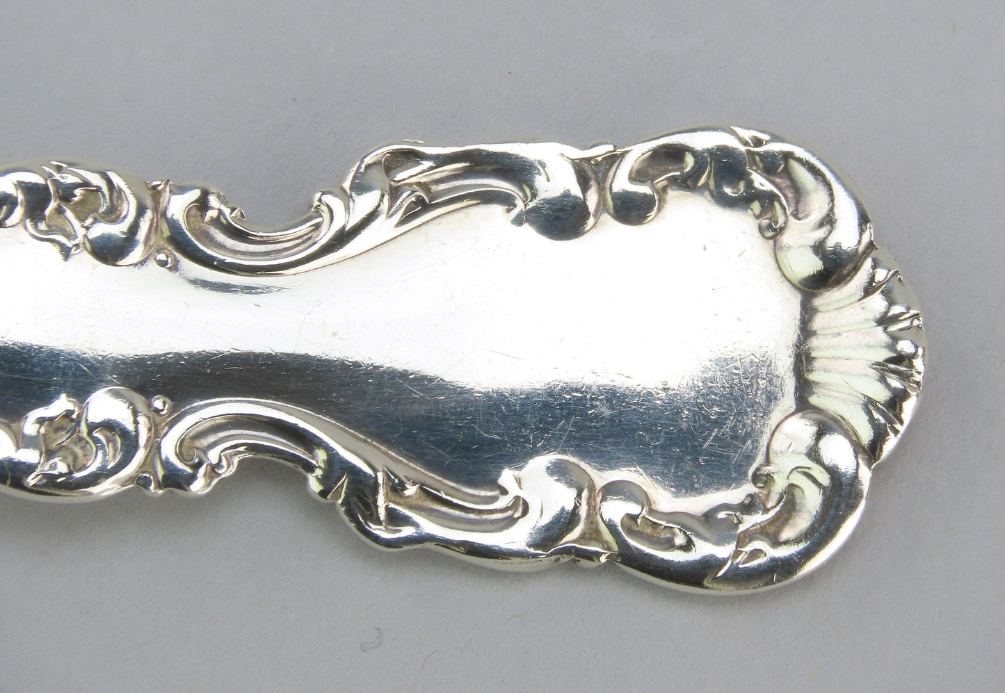 10 Whiting Louis XV Sterling Silver Oval Soup Spoons 7 7/8 Inches