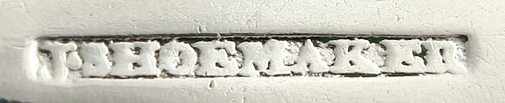 2 J. Shoemaker 1790s Early American Coin Silver Teaspoons