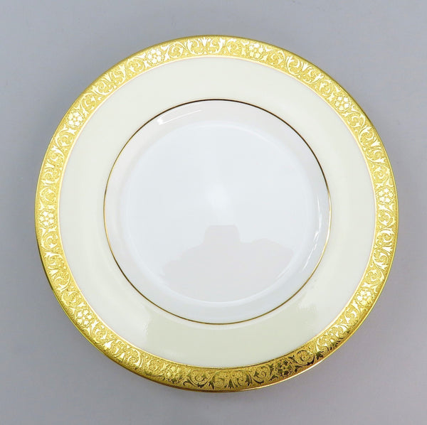 11 Minton Westminster K154 Bone China Bread Plates Cream w/ Gold 6 1/4 Inches