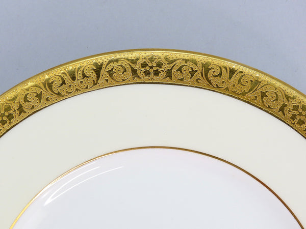 11 Minton Westminster K154 Bone China Bread Plates Cream w/ Gold 6 1/4 Inches