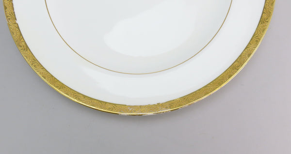 1910 Great Set 11 Antique Mintons Gold Gilt Rim Dinner Plates 10 3/8"