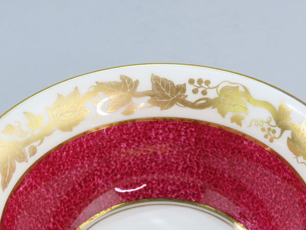 Mixed Wedgwood Whitehall W3994 Powder Ruby Demitasse Underplate Cream Soup Bowl