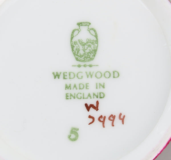 Mixed Wedgwood Whitehall W3994 Powder Ruby Demitasse Underplate Cream Soup Bowl