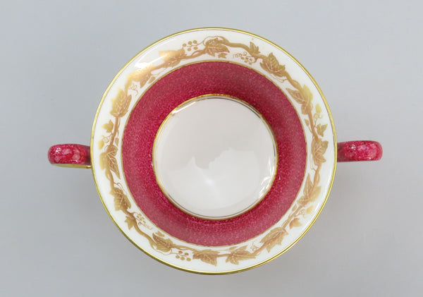 Mixed Wedgwood Whitehall W3994 Powder Ruby Demitasse Underplate Cream Soup Bowl