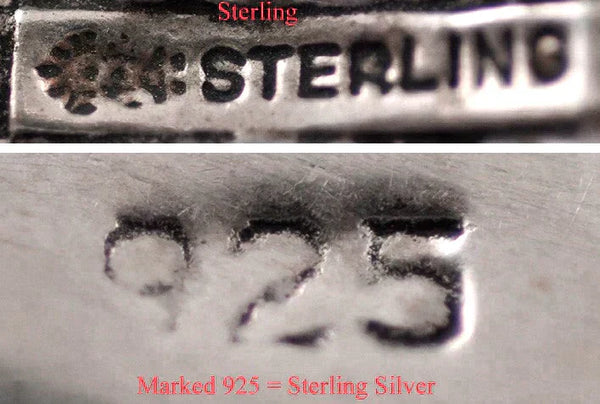 2 Sterling Silver Necklaces Lobster Sea Glass Rope Gray Pearl