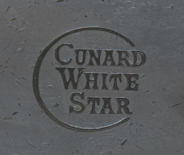 Art Deco Cunard White Star Silverplate Sauce Dish AS IS Elkington Co 6" Diameter