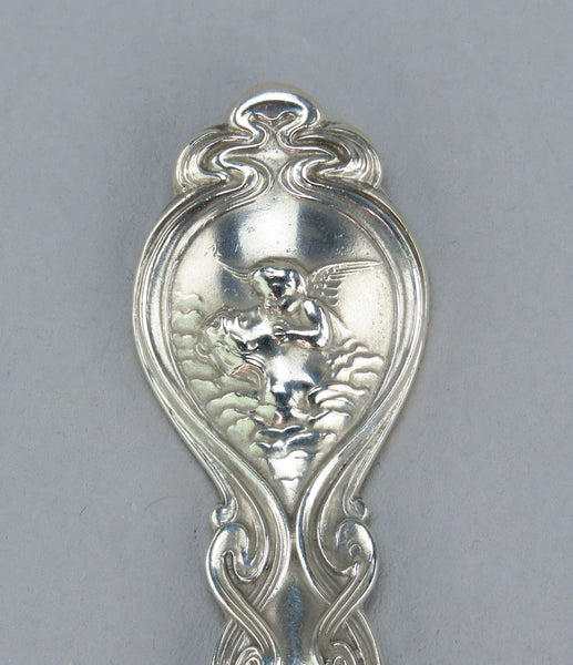 Collectible Unger Bros Sterling Silver Art Nouveau Love's Dream c1904 Teaspoon