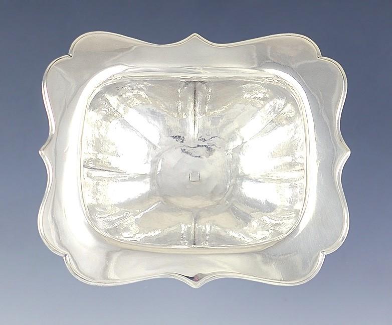 Antique 1848 Dutch Silver Covered Dish Sugar Pedestal Bowl 19th Century