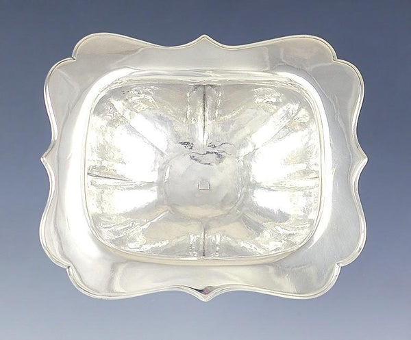 Antique 1848 Dutch Silver Covered Dish Sugar Pedestal Bowl 19th Century