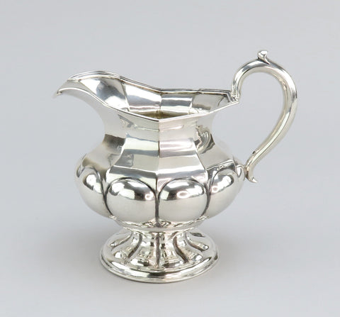 1860 Large Russian 875 Silver Classical Footed 8 fl oz Creamer Pitcher