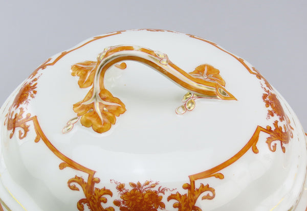 Lovely 1870s French Porcelain Covered Vegetable Dish Ernie Du Bac Paris