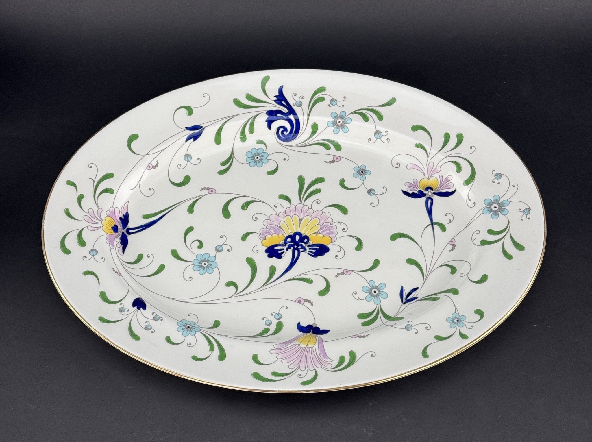 Coalport Pageant Pattern Oval Platter 15.25 x 11.5 Inches