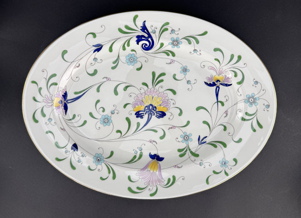 Coalport Pageant Pattern Oval Platter 15.25 x 11.5 Inches