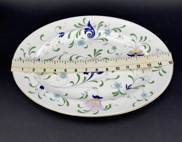 Coalport Pageant Pattern Oval Platter 15.25 x 11.5 Inches