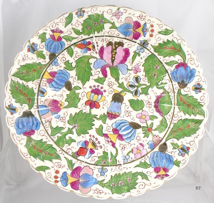 Lovely Late 1800s Austrian Royal Vienna Floral Painted Plate