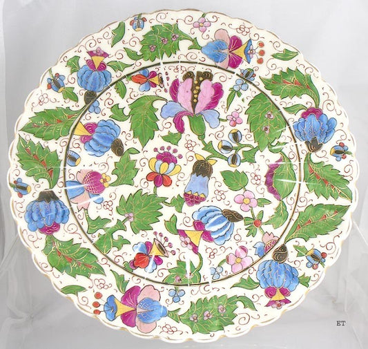 Lovely Late 1800s Austrian Royal Vienna Floral Painted Plate