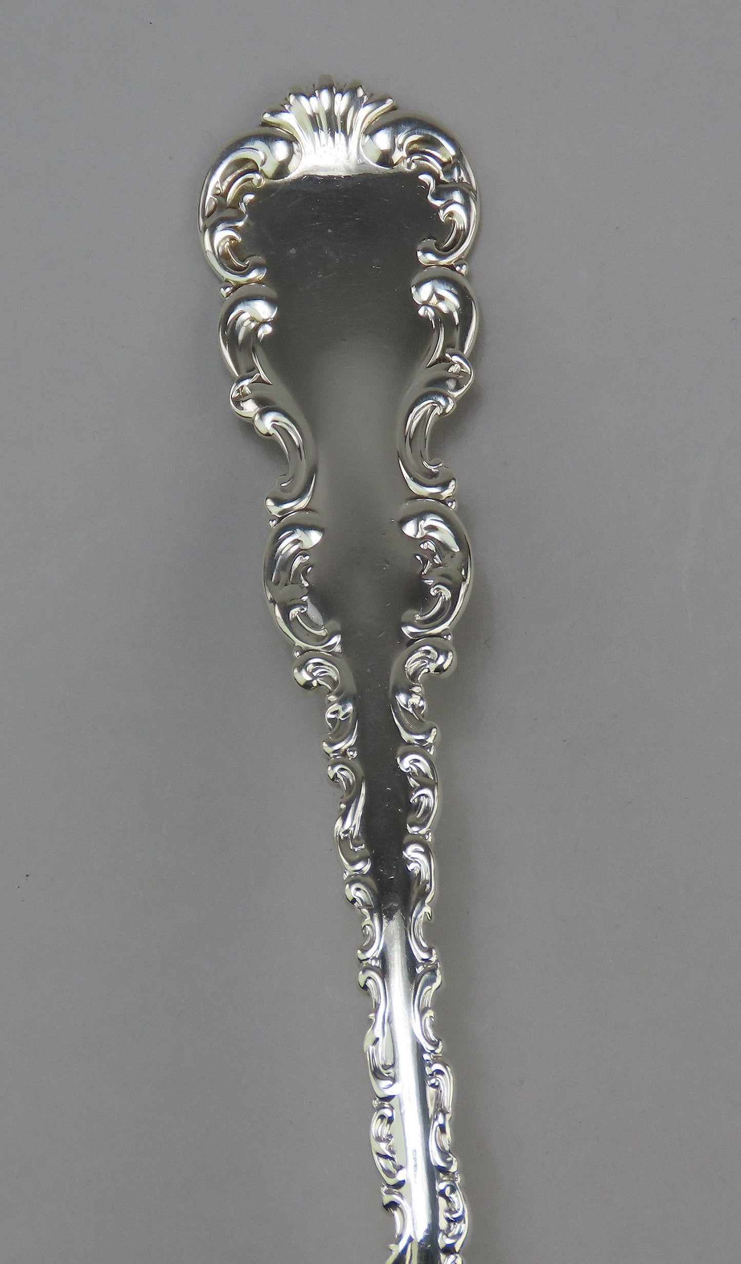 Fabulous Whiting Louis XV Sterling Silver Salad Serving Set W Mono 8 Inches