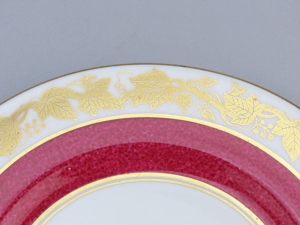 15 pc Wedgwood Whitehall W3994 Powder Ruby Bone China Bread Plates 6"