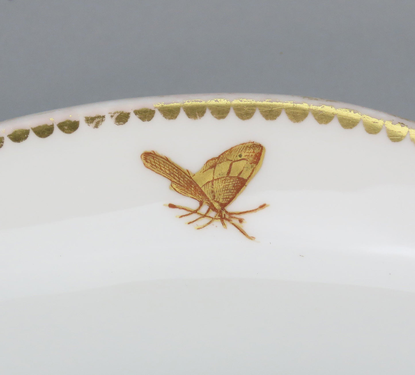 Large c1881 Brown Westhead Moore Staffordshire Gilt Floral Oval Serving Platter