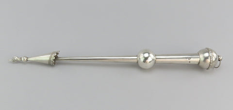 Rare Imperial Russian 1861 84 Silver Yad Torah Pointer St Petersburg Judaica