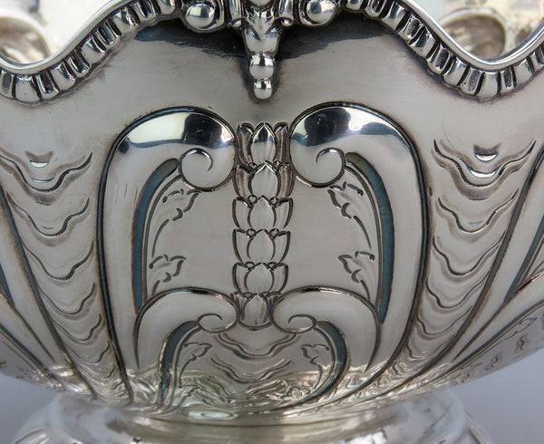 Superb 1778 English Sterling Silver Centerpiece Bowl Thomas Heming Masks Design