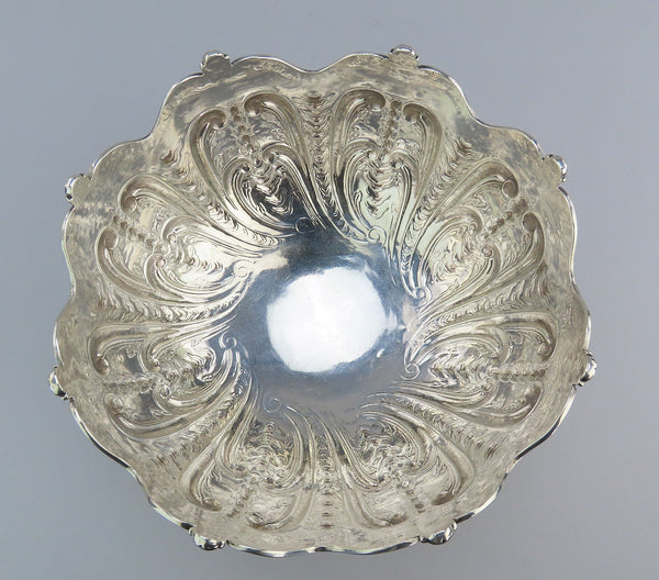 Superb 1778 English Sterling Silver Centerpiece Bowl Thomas Heming Masks Design