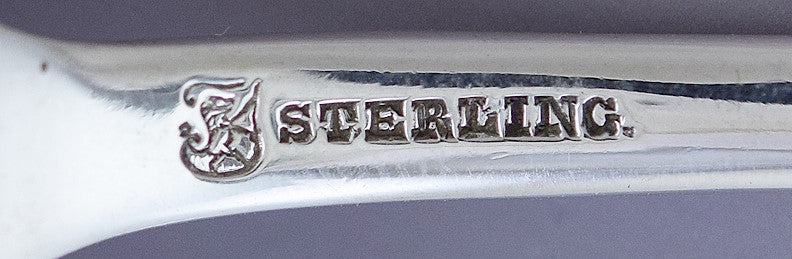 Great set 12 Towle Sterling Silver Antique Pattern Demitasse Spoons P Mono
