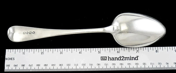 Antique 1821 Georgian English Sterling Silver Serving Spoon NO MONO 8 3/8"