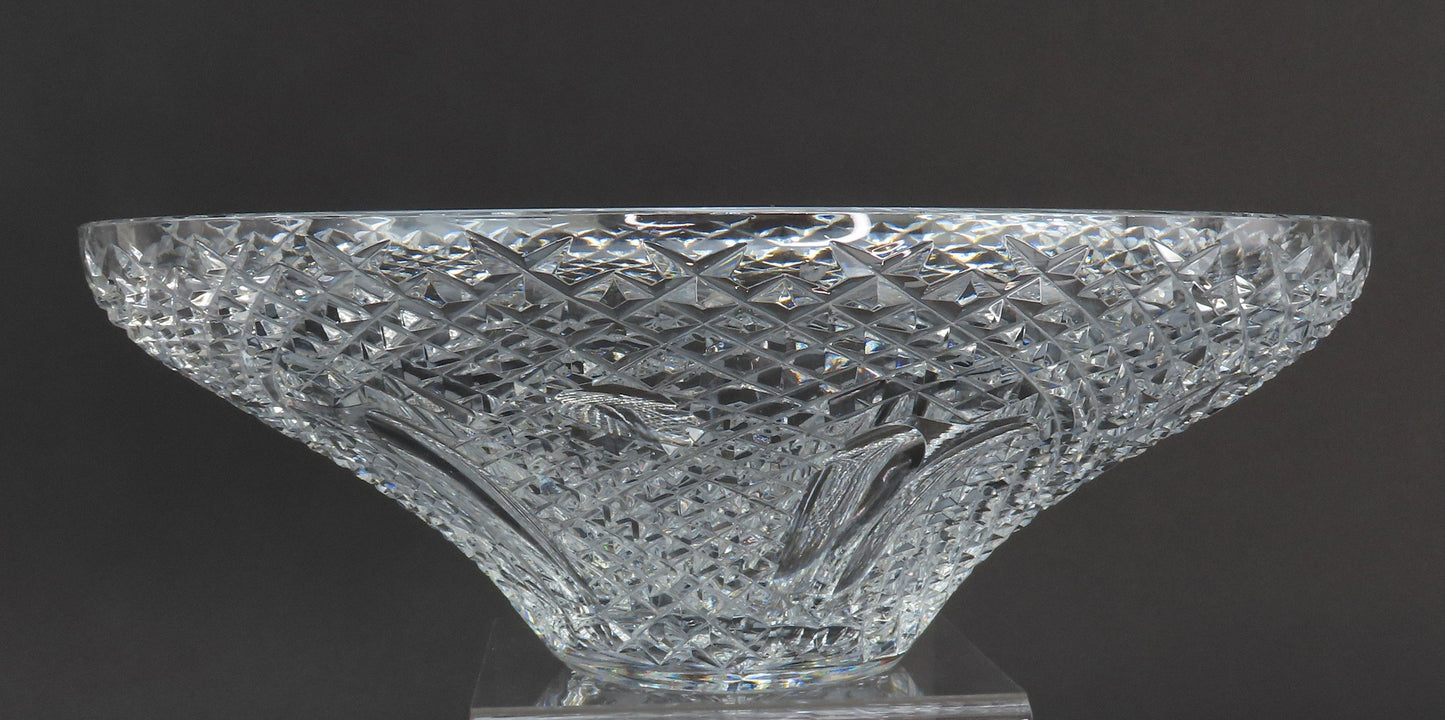 Fabulous Large Waterford Cut Glass Bowl Excellent Condition 11 3/4 Inches