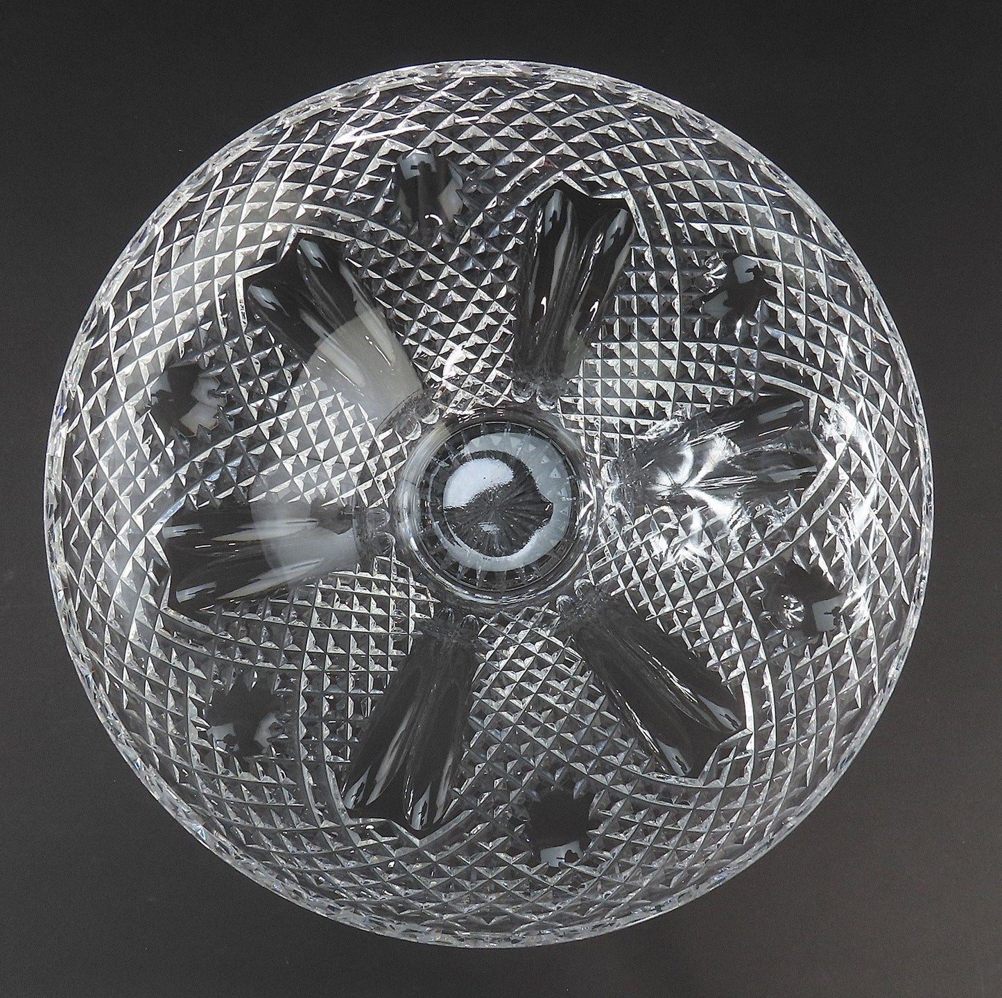 Fabulous Large Waterford Cut Glass Bowl Excellent Condition 11 3/4 Inches