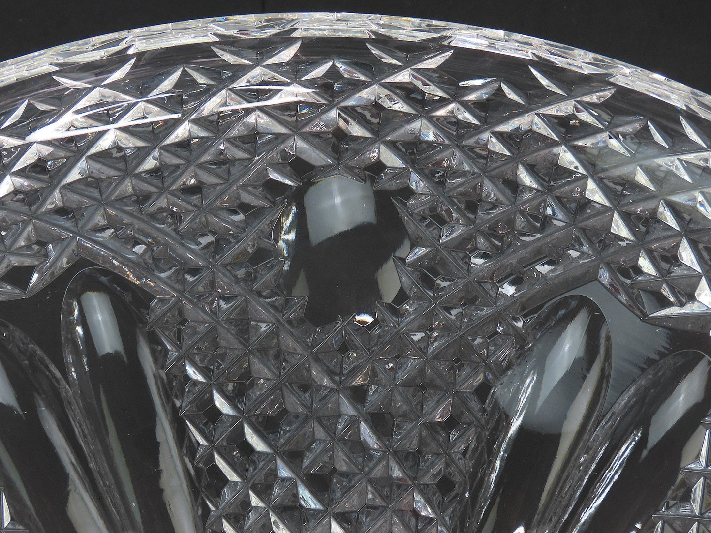 Fabulous Large Waterford Cut Glass Bowl Excellent Condition 11 3/4 Inches