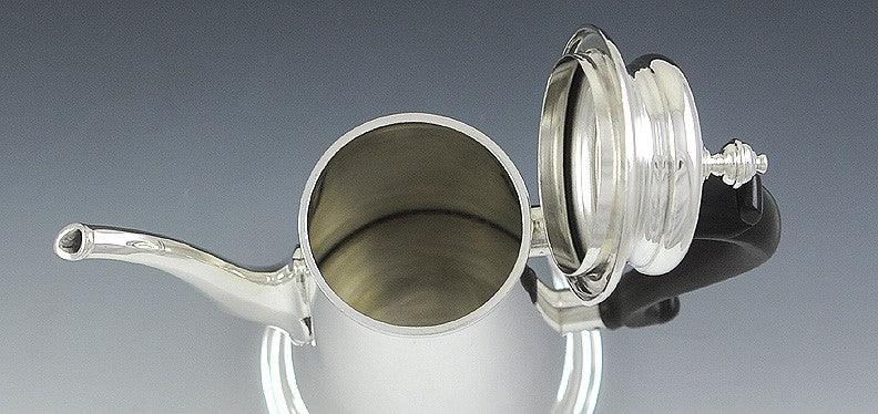 Antique 1920s American Currier Roby Sterling Silver Lighthouse Teapot Coffeepot