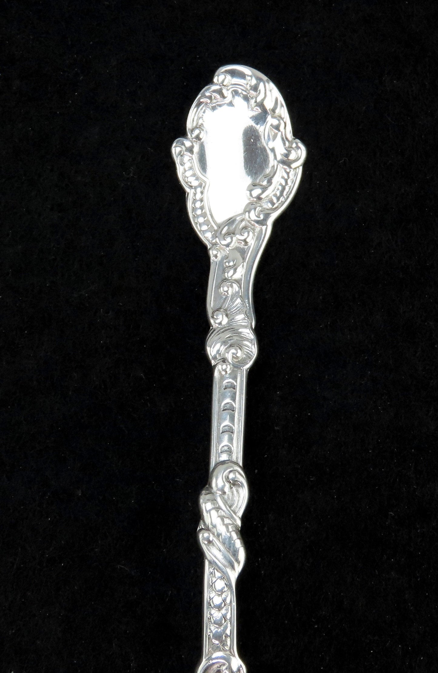 Rare Set 5 Gorham Marie Antoinette Sterling Silver Demitasse Spoons W Mono