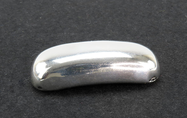 1811 English Georgian Sterling Silver Curved Rounded Snuff Box Joseph Willmore