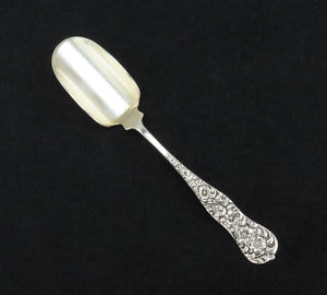 Lovely Dominick Haff Rococo Sterling Silver Stilton Cheese Scoop Server 6 1/2”