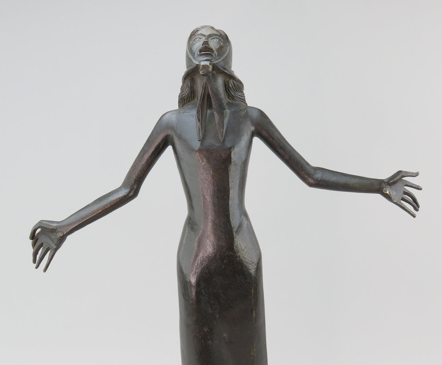 Francois Brochet French Bronze Le Cri The Cry 1968 Numbered 7/8 Statue of Woman