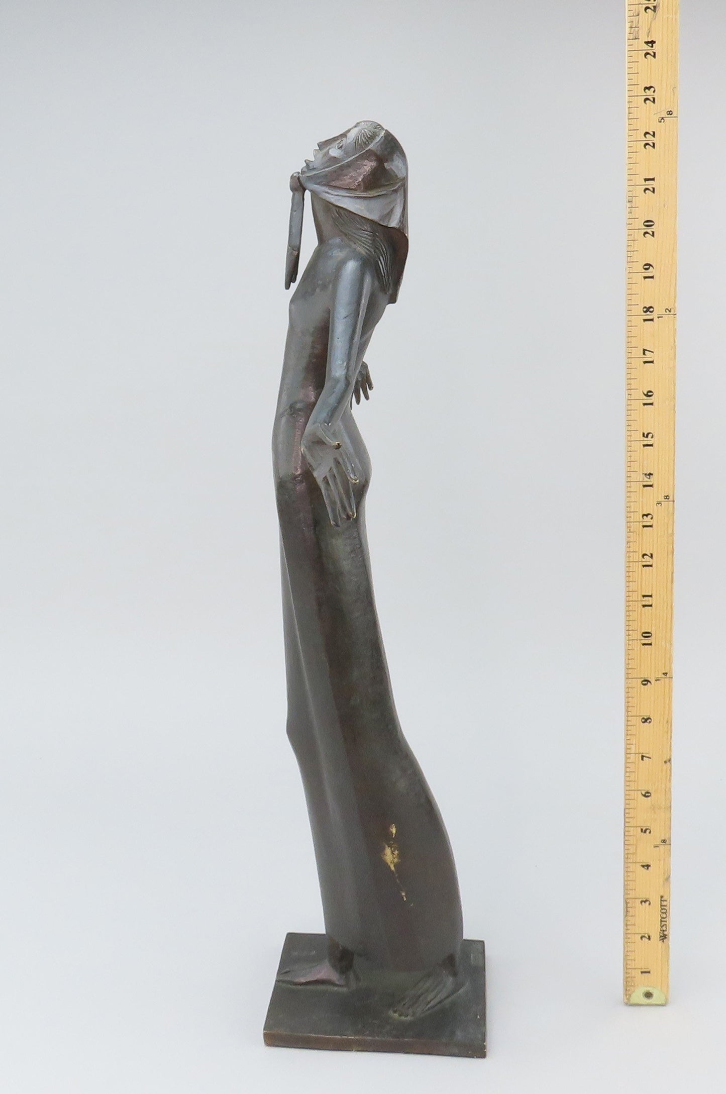 Francois Brochet French Bronze Le Cri The Cry 1968 Numbered 7/8 Statue of Woman