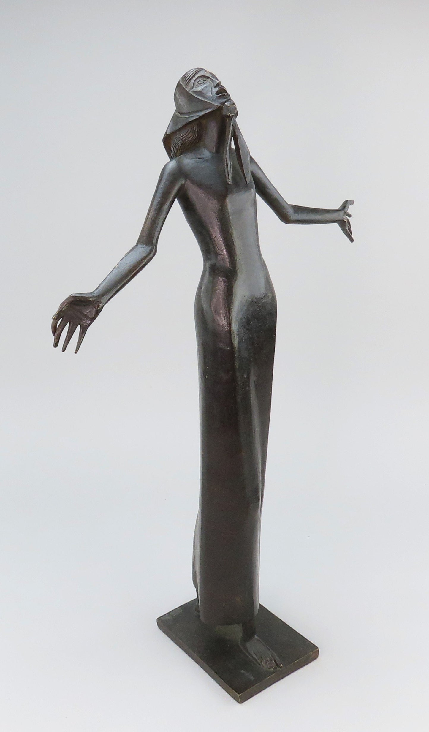 Francois Brochet French Bronze Le Cri The Cry 1968 Numbered 7/8 Statue of Woman