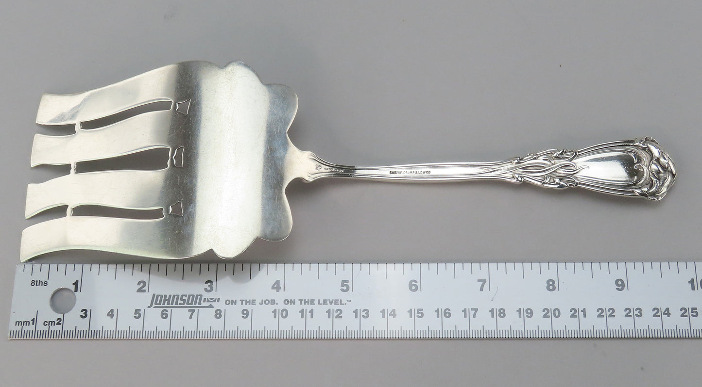 Lovely Durgin Iris Sterling Silver Asparagus Server 9 3/4 inches