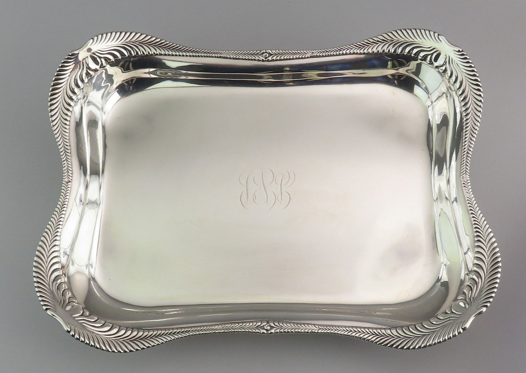 Superb c1891 Tiffany Co Sterling Silver Claw Paw Foot Tray