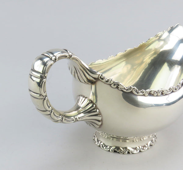 Wonderful Whiting Louis XV Sterling Silver Sauce or Gravy Boat